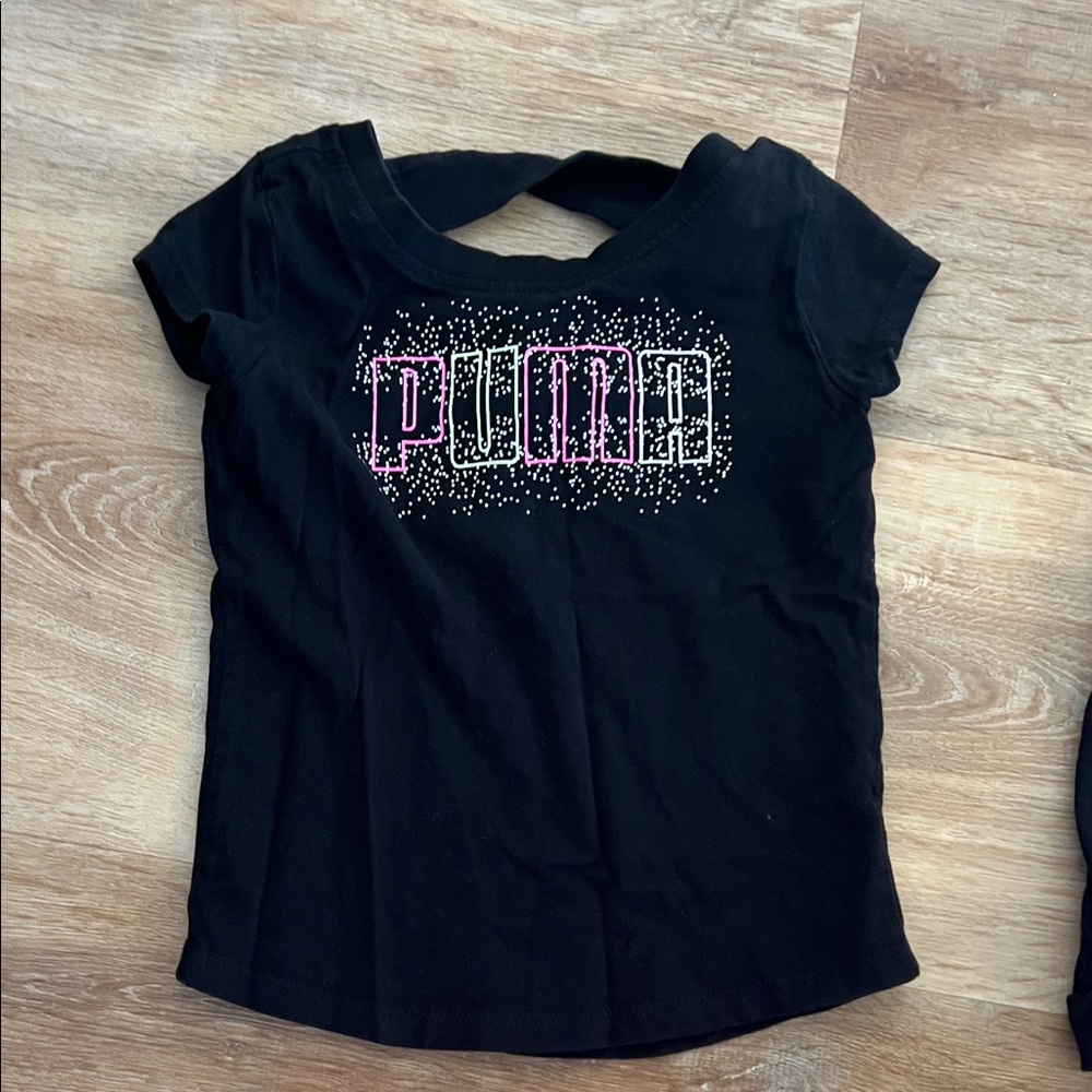 Puma Girls' Black and Pink Activewear Collection - Picture 5 of 10
